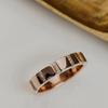 Baguette Cubic Zirconia Full Eternity Vielsesring: Forlovelsesring belagt med gult gull: Minimalistisk brudesmykke gave til kvinner