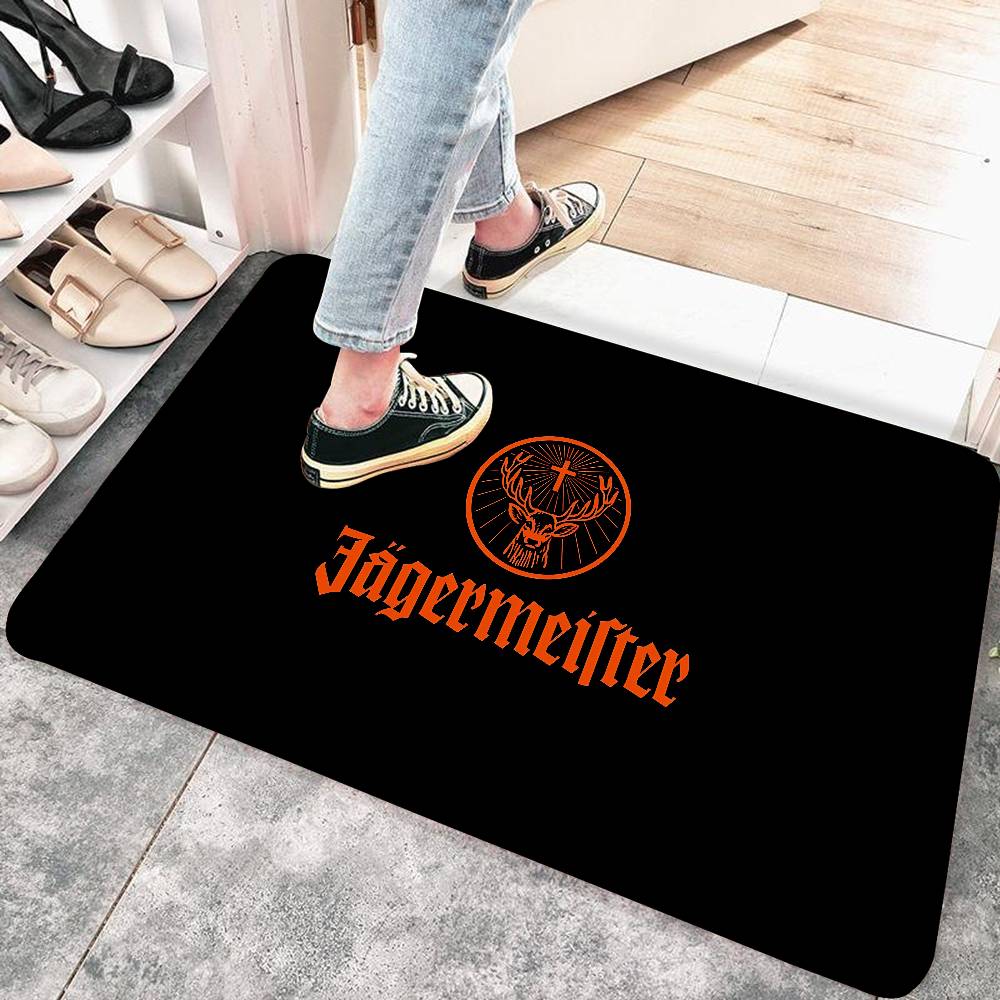 Jagermeisters logo Bathroom Mat INS Style Soft Bedroom Floor House Laundry Room Mat Anti-skid Welcome Doormat