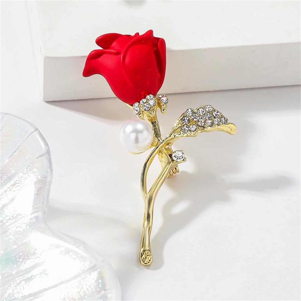 1Pc Retro Classical Rose Brooch Elegant and Exquisite Pin Gorgeous Luxury Jewelry Accessories Banquet Party Birthday Gift 2026