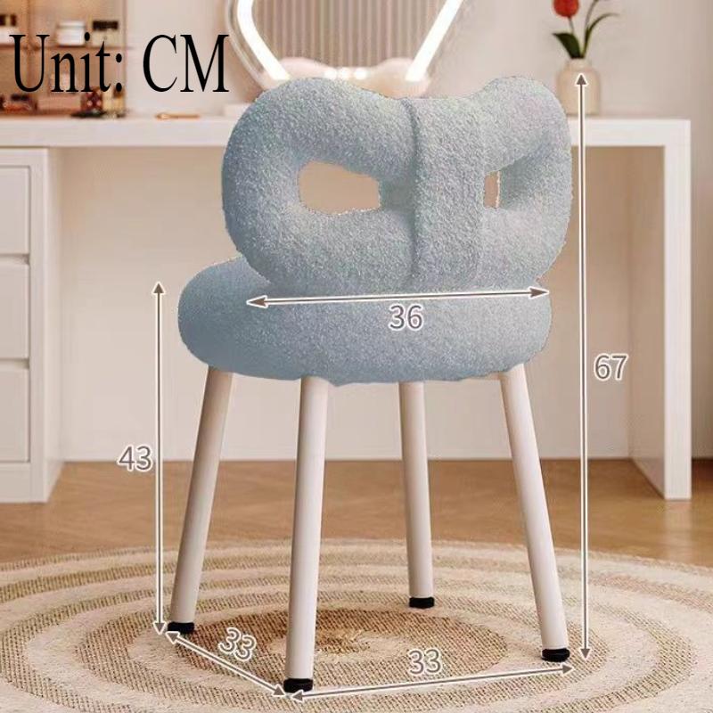 Comfortable Makeup Chairs Living Room Chair Household Dresser Backrest Stools Accessories Bedroom Luxury Relaxing Soft Furniture