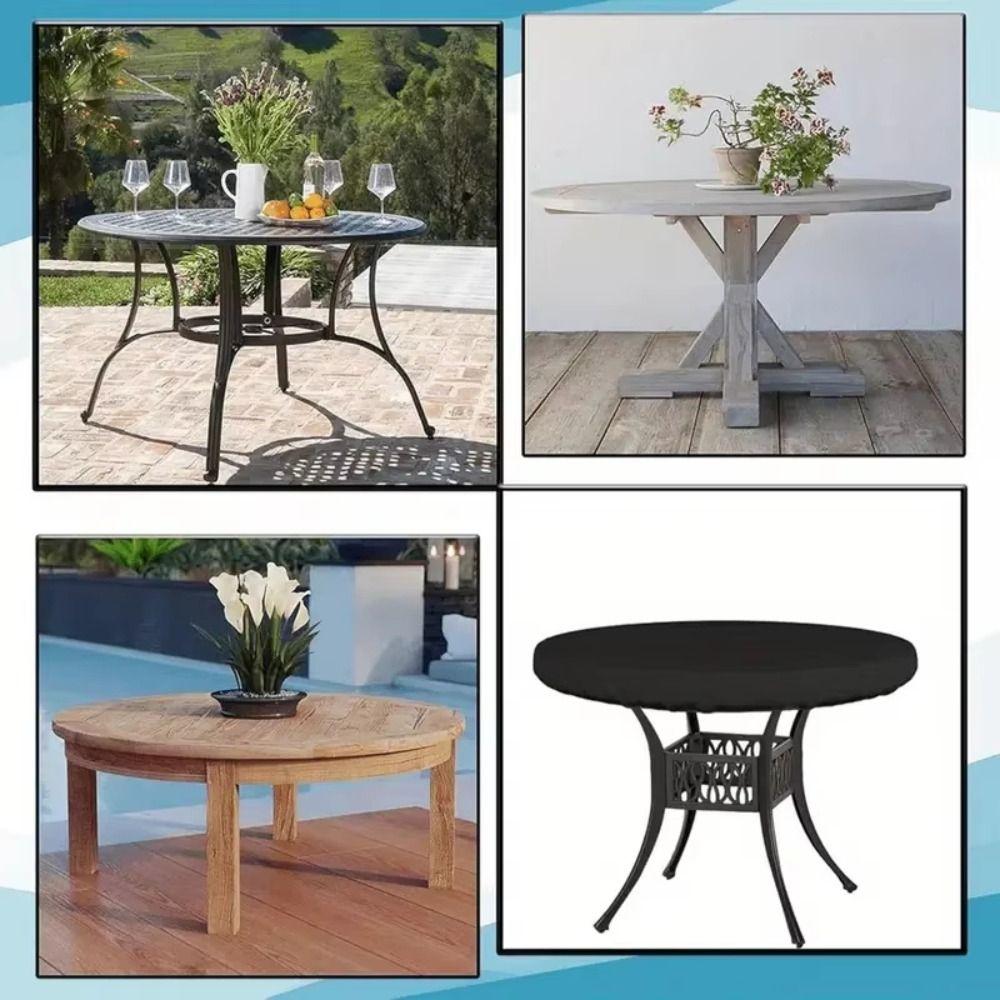 Copertura Tonda per Tavolo Antipolvere Impermeabile Copertura per Mobili da Giardino Patio Terrazza