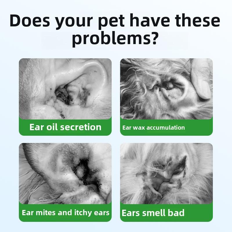 Čištění uší psa Ušní maz Speciální čisticí ubrousky na uši pro psy Kočka Esence z aloe vera Bakteriostatický Deodorant Perlový vzor Kryt na prst pro mazlíčky