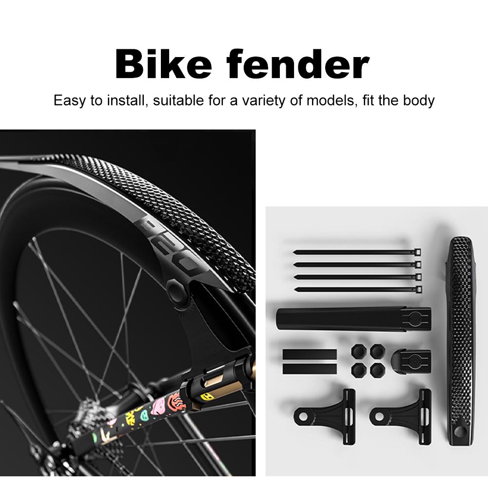Cycling Mud Flaps Strong Toughness Bike Tire Wheel Mudguard Lightweight Road Bike Wheel Fenders for Front Rear Wheels Below 50mm