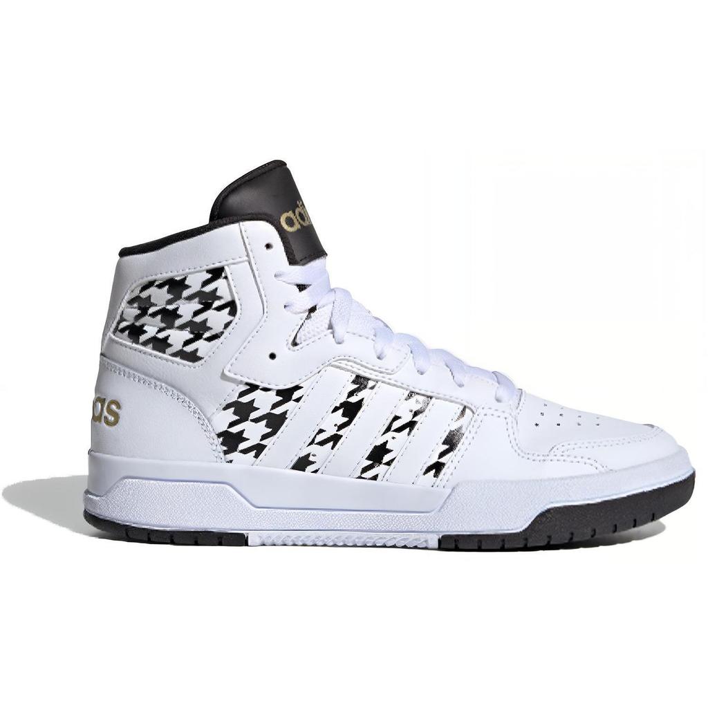 adidas Neo Entrap Mid Synthetic Leather High-Top Sneakers Women Sneakers White Black FY3938