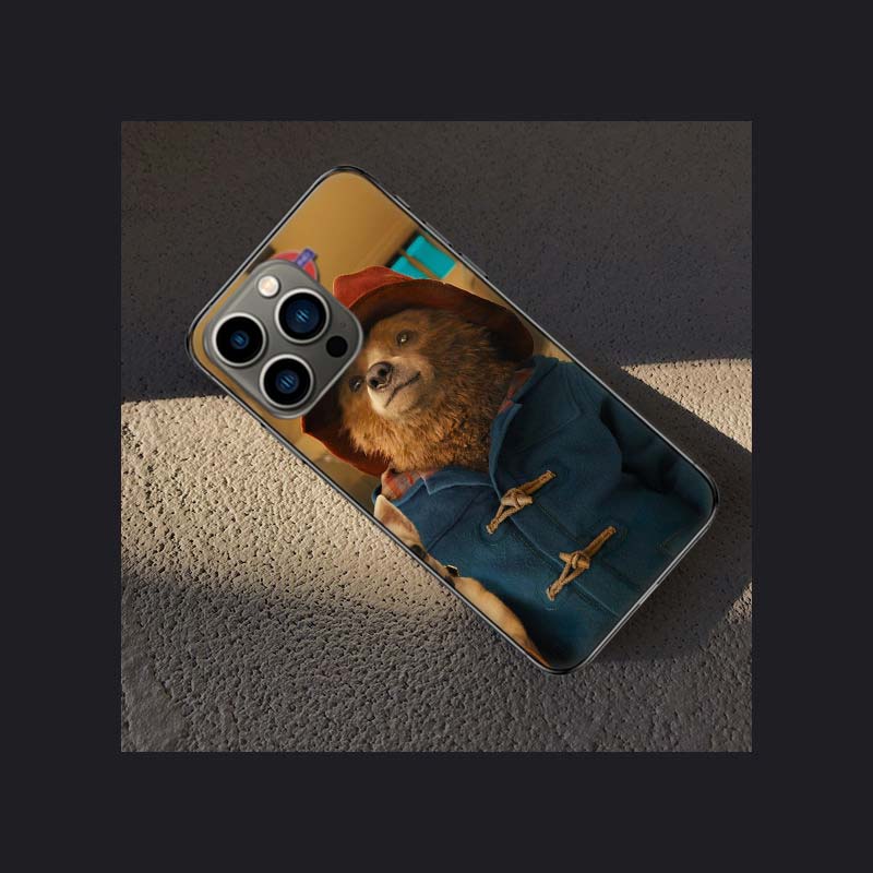 Cute P-Paddington Bear Phone Case For Iphone 16 15 Plus 13 12 Mini 17Air 16E 11 14 Pro 17 Pro Max Cover Shell Coque Soft Clear C