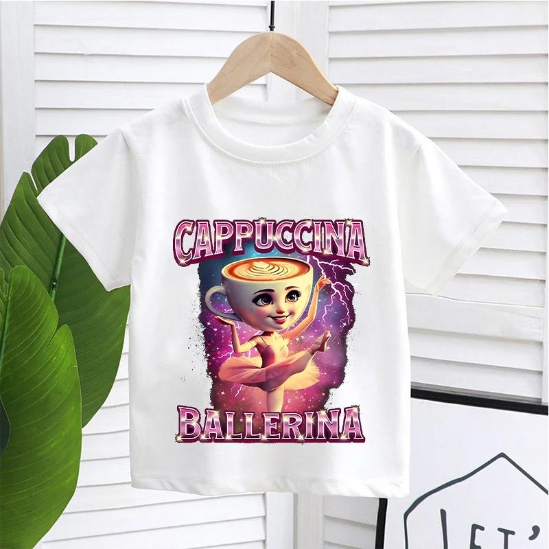 Italský Brainrot Vtipná Dětská Trička Dítě Tralalero Tralalas Tung TungTung Sahur Bombardiro Krokodýl Brr Patapim Oblečení Top