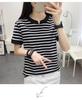 2024 Summer V-neck Korean Style Loose Fit Short Sleeve T-shirt for Women