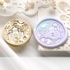 Star Sky Lotus Rose Pattern Wax Seal Stamp Retro Sealing Wax Stamp Replace Head Flowers Leaf Decorate Gift Card Making Supplies