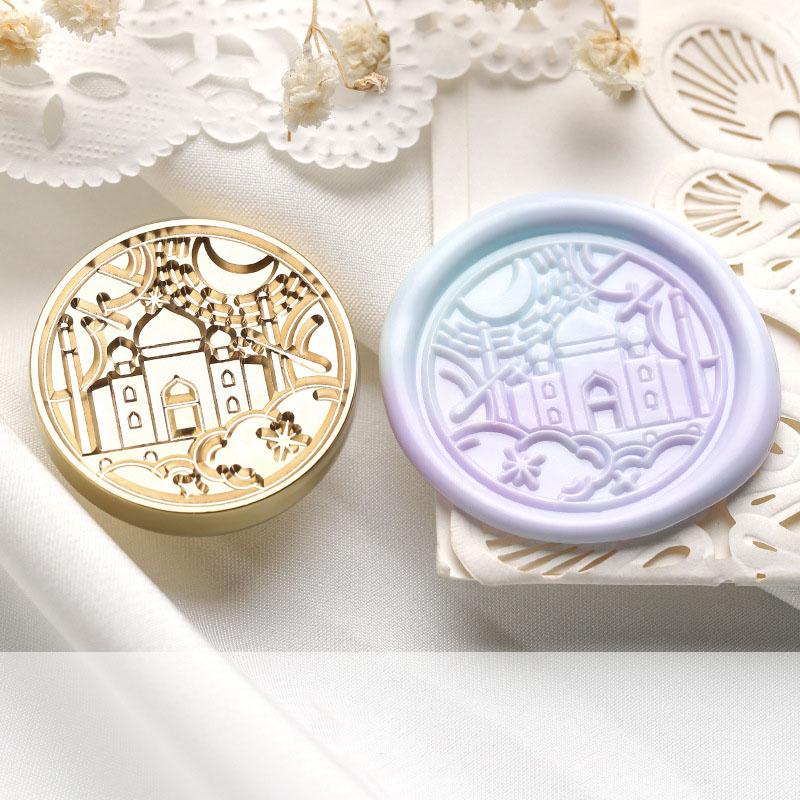 Star Sky Lotus Rose Pattern Wax Seal Stamp Retro Sealing Wax Stamp Replace Head Flowers Leaf Decorate Gift Card Making Supplies