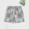 Pantaloncini da Spiaggia Estivi da Uomo Leggeri Traspiranti Stampati in 3D Costumi da Bagno Casual Estivi per Attività all'Aperto
