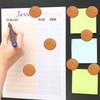 6Pcs Wood Blank Fridge Magnets Magnetic Decoration Round/Heart/Square Diy Crafts Wood Slice Tags Kitchen Office Decorative
