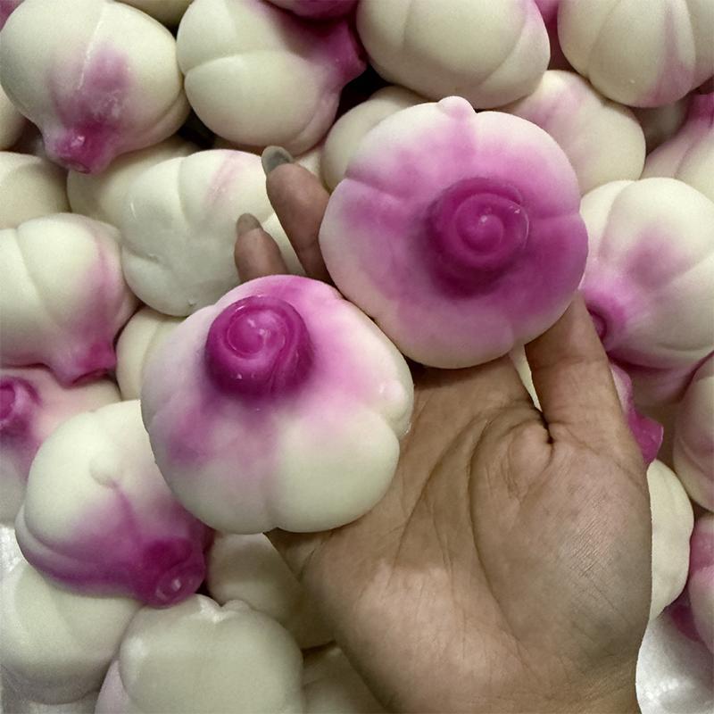 Crunchy Squishy Onion Crispy Sound Squeeze Toy Round Blocks Filled Stress Relief Fidget Toy Asmr Sensory Decompression Toy Gifts