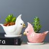 New Gardening Cartoon Animal Ceramic Flower Pot Simple Creative Succulent Pot