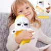 Plush Stuffed Toy Interactive Musical Banana Shape Soft Fabric Sensor Activated Sound Producing Kids Friendly Educational Plaything