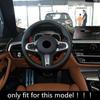 For BMW X3 5 Series G30 2018  Carbon Fiber Style ABS Interior Steering Wheel Trim Cover Button Frame Sticker Decoration