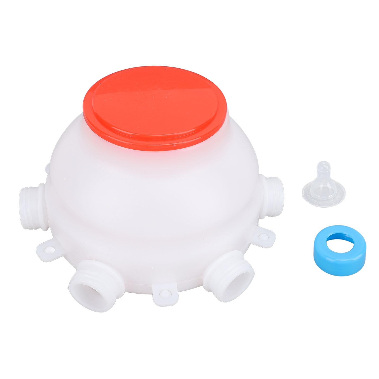 

Lamb Feeder Bucket 6 Nipples Lamb Milk Jug Nursing Bottles 2.5L Piglet Feeder for Young Livestock Poultry L