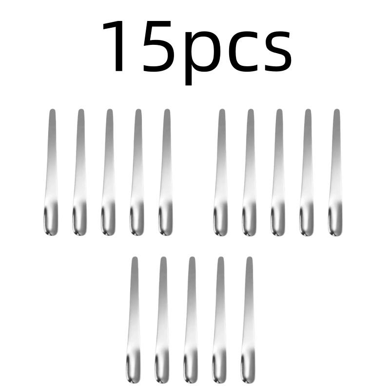 Tea Spoon Stainless Steel Flat Espresso Dessert Small Coffee Scoop Mixer Stirring Bar Kitchen Tableware