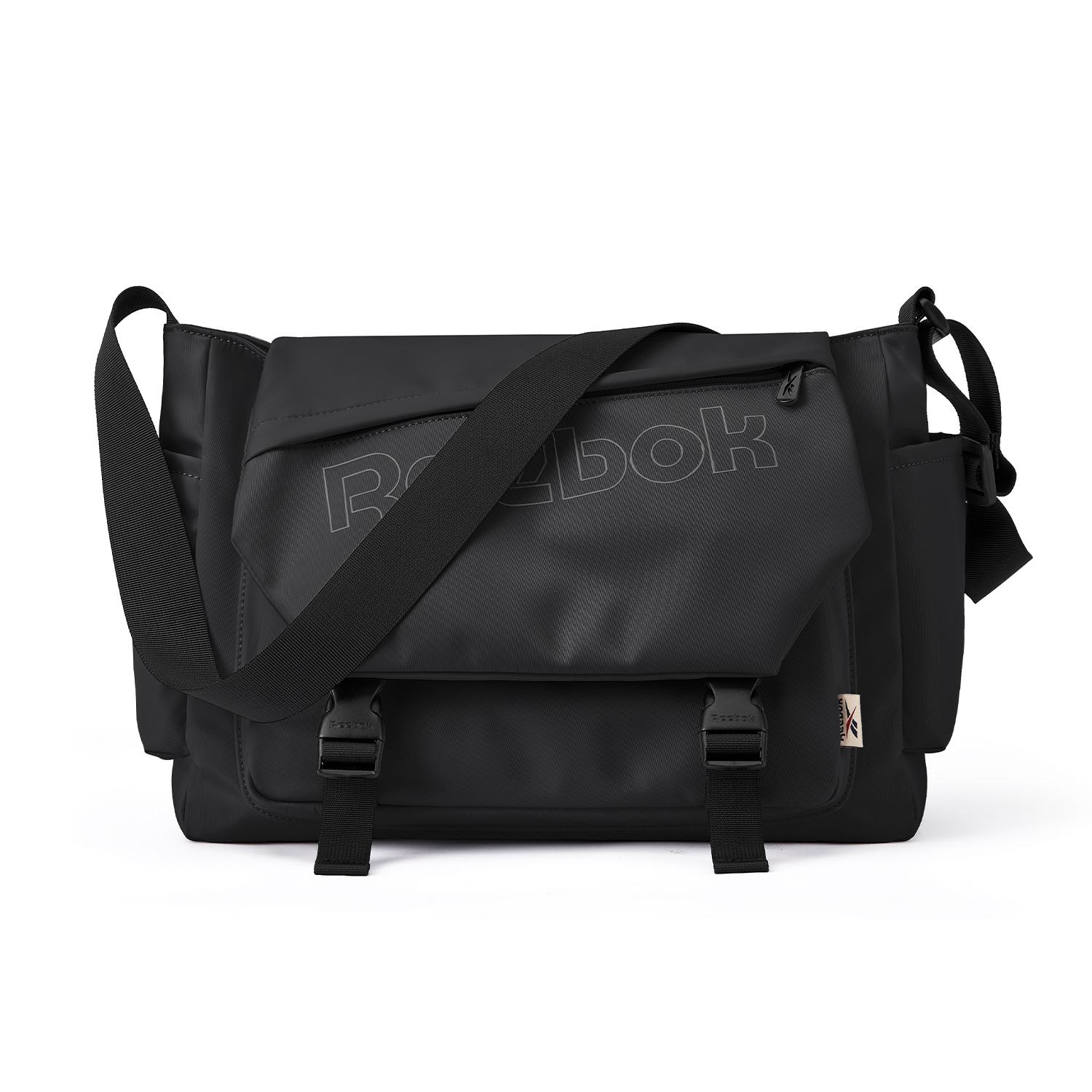 Reebok Fabric Crossbody Bags Regular Unisex Obsidian Black/Light Gray RB250692M