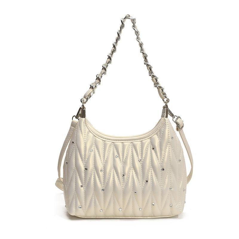 Rhombus Chain Underarm Bag Women's New Summer Fashion Shoulder Bag Versatile Messenger Bag