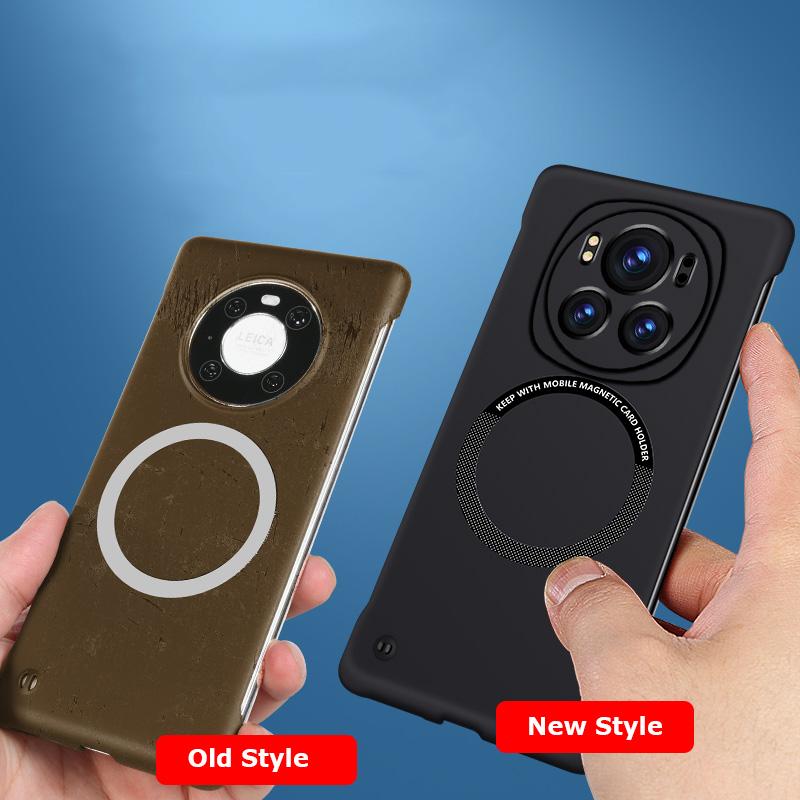 Frameless Matte Magnetic PC Case For Honor Magic 6 5 4 3 Magic6 Magic5 Pro Car Adsorption Shockproof Wireless Charging Case Casing Cover Shell