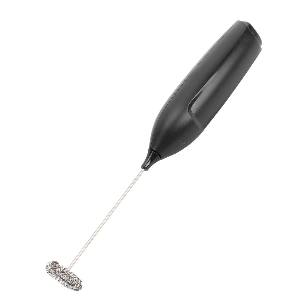 Leistungsstarker Milchaufschäumerstab Handheld Elektrischer Schaumbereiter Getränkemixer für Kaffee Lattes Cappuccinos Schwarz