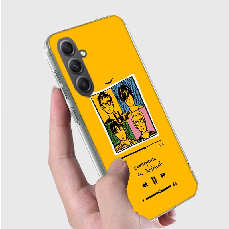 Blur Band Phone Case for Samsung A16 A26 A36 A56 A17 A37 A57 A07 A06 A02S A03 A04S A05S Galaxy Note 20 10 A50S A71 A51 A31 A30 A