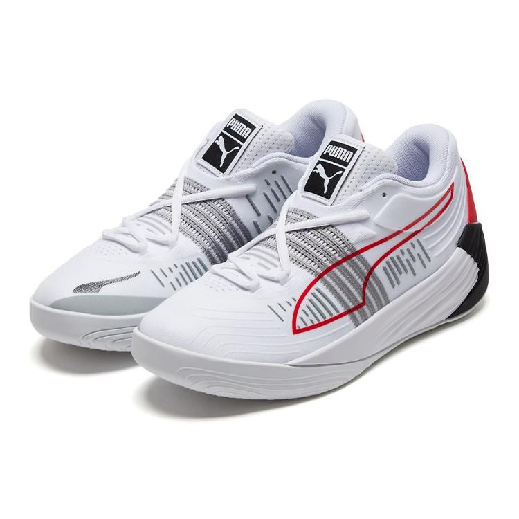 New PUMA Fusion Nitro White High Risk Red 195514-04