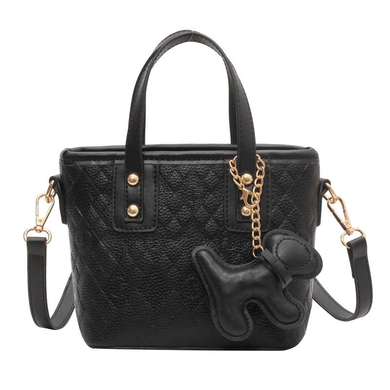 

Handbag Women s New Fashion Bucket Bag Casual Versatile Messenger Bag no pendant чорний