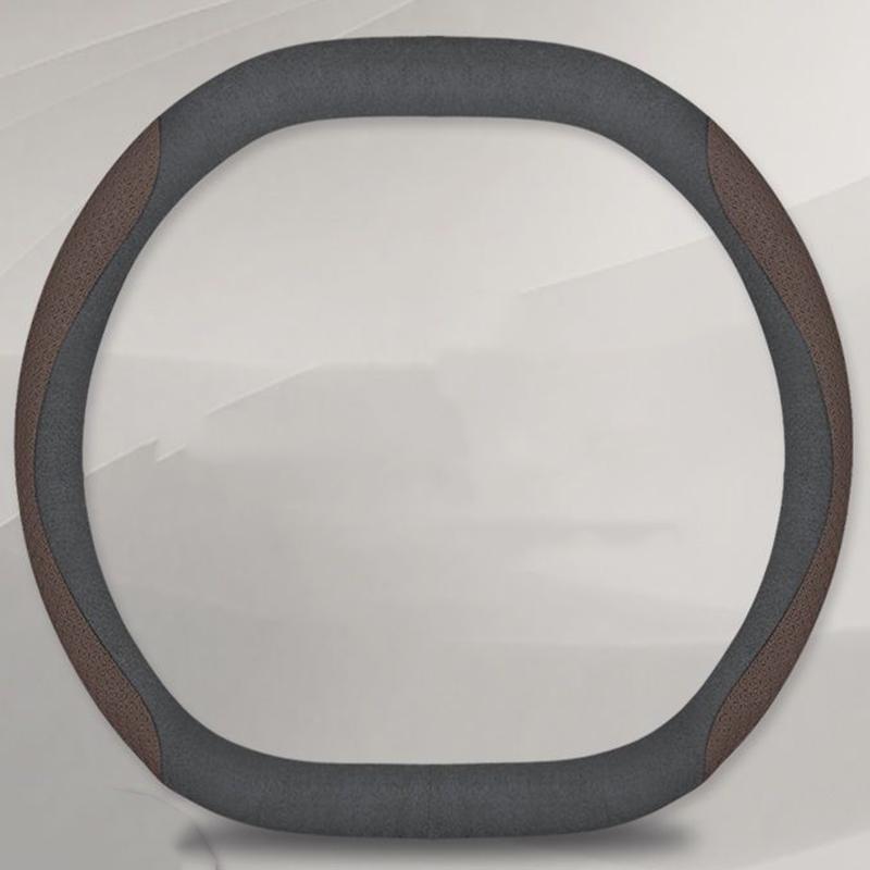 

Leather Car Steering Wheel Cover for KIA EV3 GT-line 2025 2024 Breathable Non-slip Car-styling Auto Accessories I 37.5