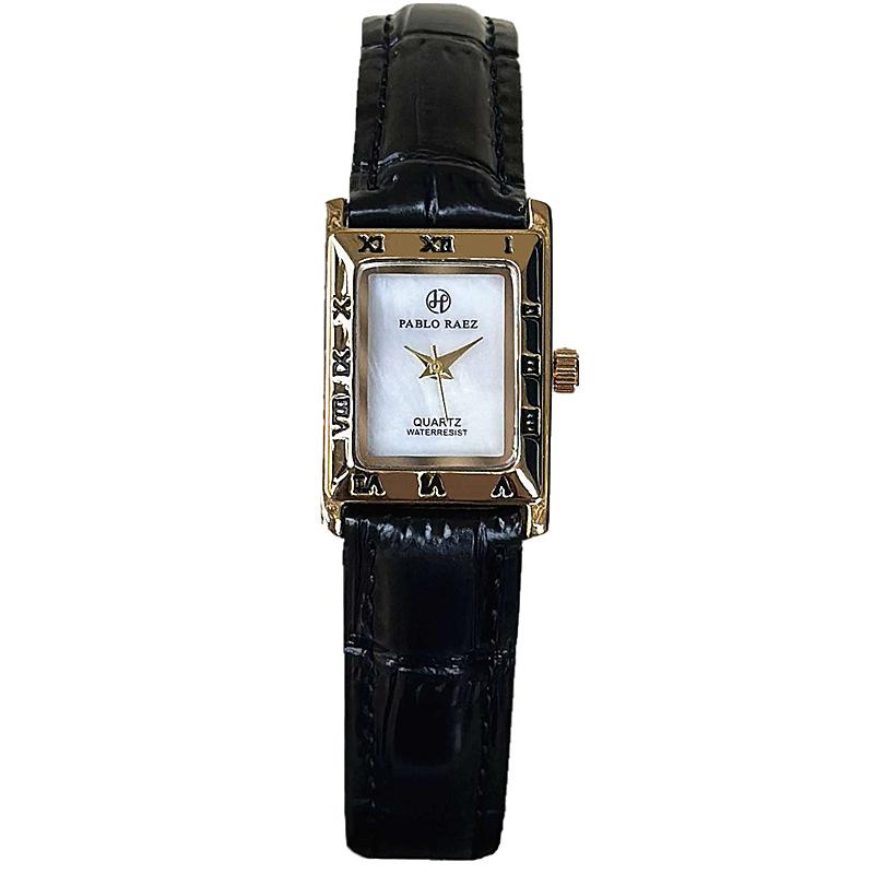 

UTHAI Женские часы Легкий люксовый бренд Деловые Квадратные Кожаный ремешок Водонепроницаемые Простые Ретро Женские Модные Кварцевые часы