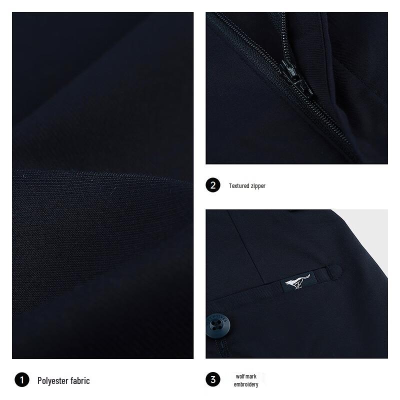 SEPTWOLVES Bamboo Fiber Sorona Casual Trousers