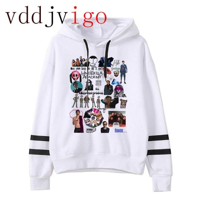 The Umbrella Academy Felpe con cappuccio Uomini Manga Anime Corea Plus Size  Uomini / Donne Pullover Felpa con cappuccio Y2k Estetica Harajuku Maschio  Felpa con cappuccio acquista in modo economico — spedizione