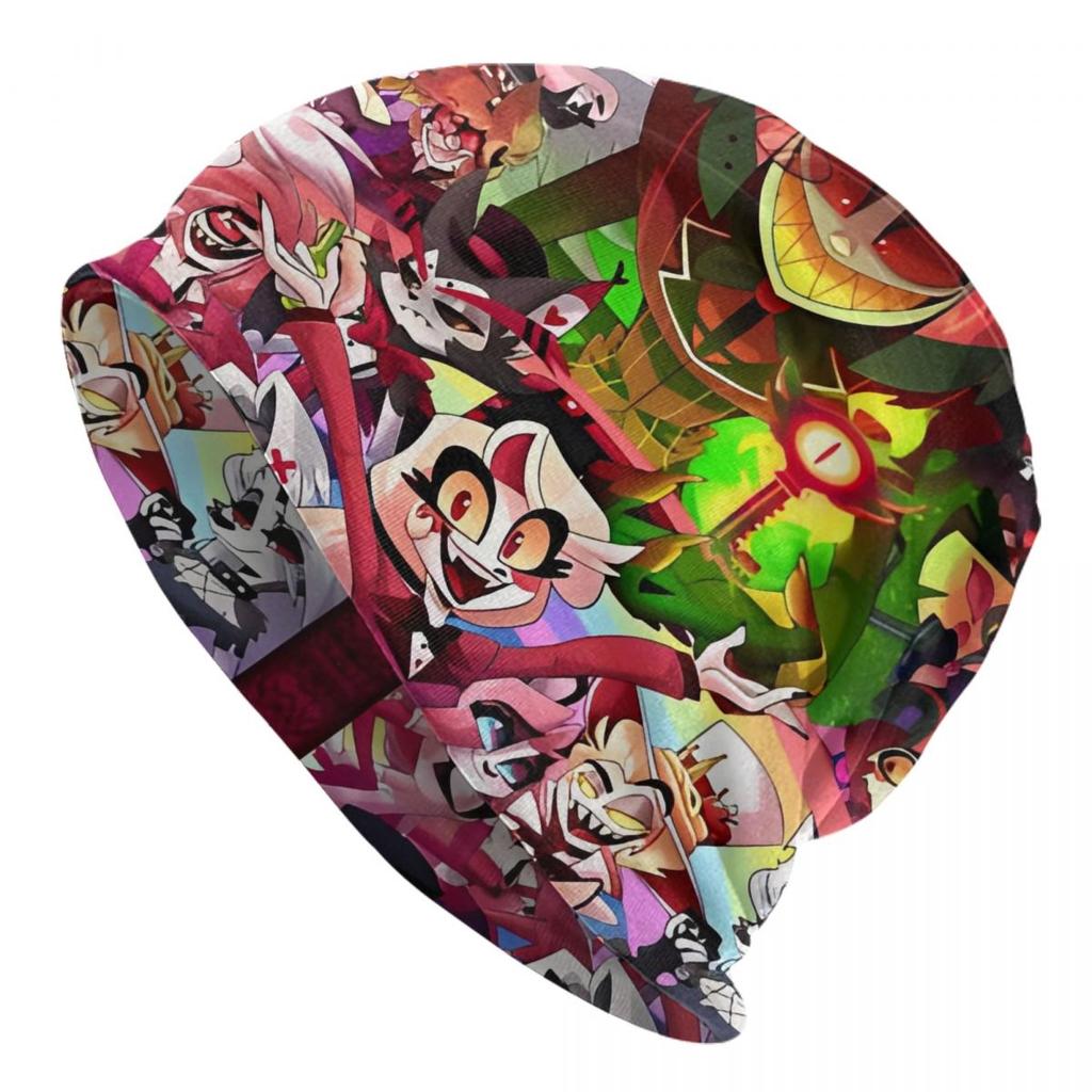 Loona Calling Caps Helluva Boss Anime Vintage Unisex Outdoor Skullies Beanies Hats Summer Warm Head Wrap Bonnet Hat