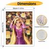 Disney Rapunzel DIY Oil Painting Art Painting Kit Home Wall Decor Handmade Gift Tangled Princess Floating Lanterns Beautiful Wall Art