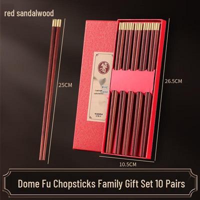 ZISIZ Red Sandalwood Chopsticks Gift Set