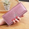 Vintage PU Leder Frauen Lange Brieftaschen Große Kapazität Geld Tasche Neue Design Handy Tasche 2 Falten Multi Karten Halter banknote Münze Geldbörse