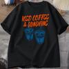 Iced coffee t-shirt and gift solropa for aUnisextes of coffee printed t-shirt for Coffee Club with vibrations of