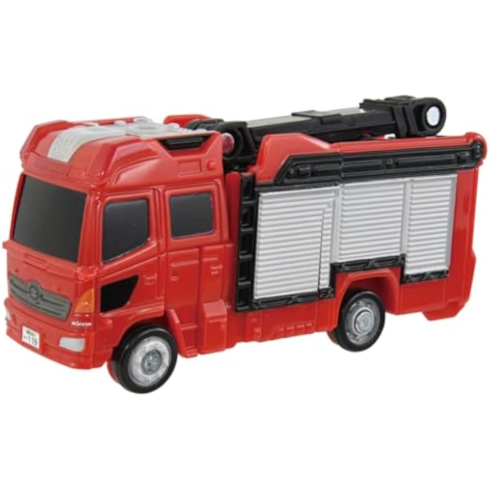 Takara Tomy Mika Job Lover JB02 Fire Braver Morita Multipurpose Fire Pump Car MVF Mini Car Toy 3 ...