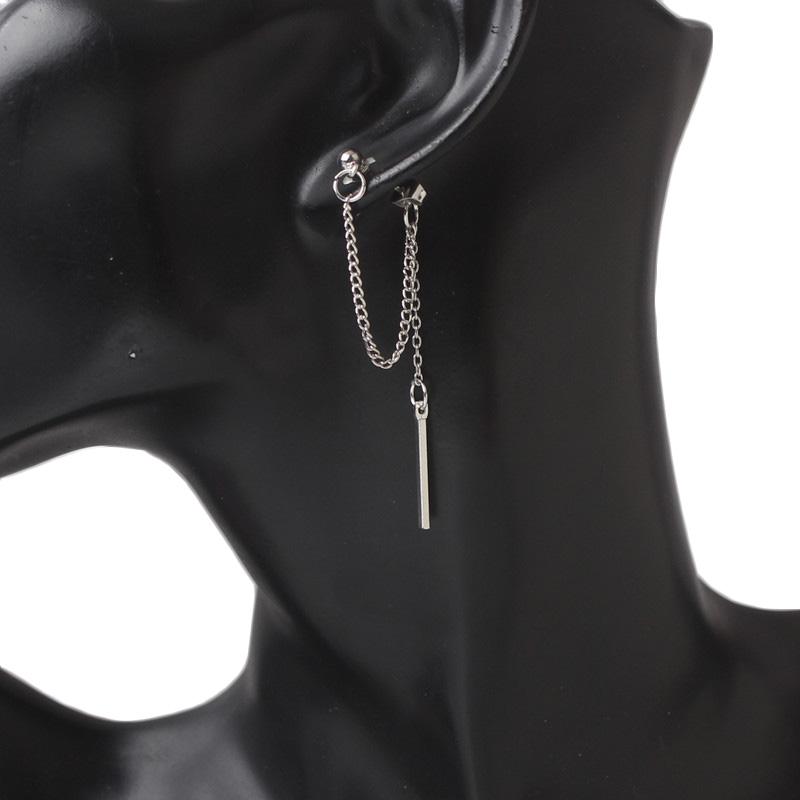 Korean Fashion Tassel Earrings Silver Metal Thread Pendants Dangle Earrings for Women Girls Trendy Ear Decoration