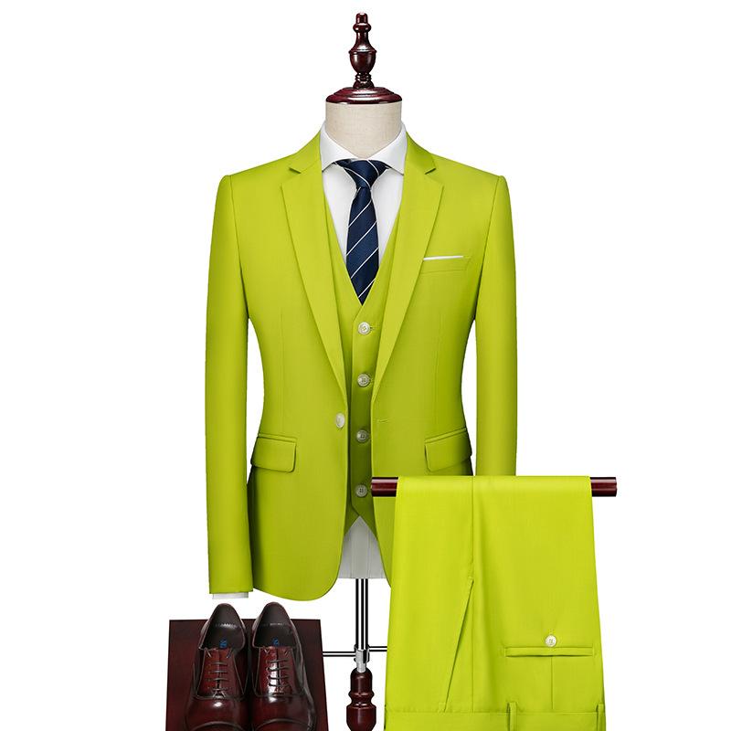 Three-piece Men's Business Casual Suit Wedding Suit Men's Clothing Stylish Suits & Blazers