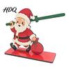 Solid Wood Paper Holder Christmas Wooden Napkin Holder Santa Snowman Reindeer Tabletop Tissue Reusable Holiday Kitchen Accessory Stand with