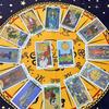 Holographic Gold Foil Rider Tarot Deck - 78 Cards PET Plastic, Waterproof & Scratch-Resistant, with Paper Guidebook 12*7cm