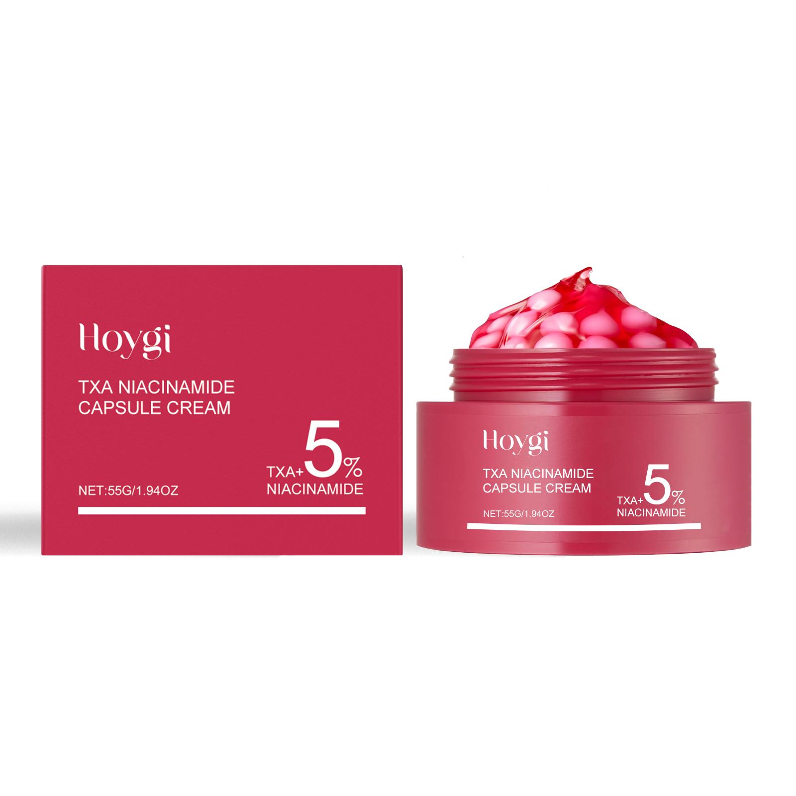 Hoygi Niacinamide Moisturizing Capsule Cream Gentle Skincare, Locks in Moisture, Refreshing and Easy to Absorb, Nourishing and Hydrating Face Cream