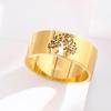 Exaggerated Stainless Steel Tree of Life Ring
