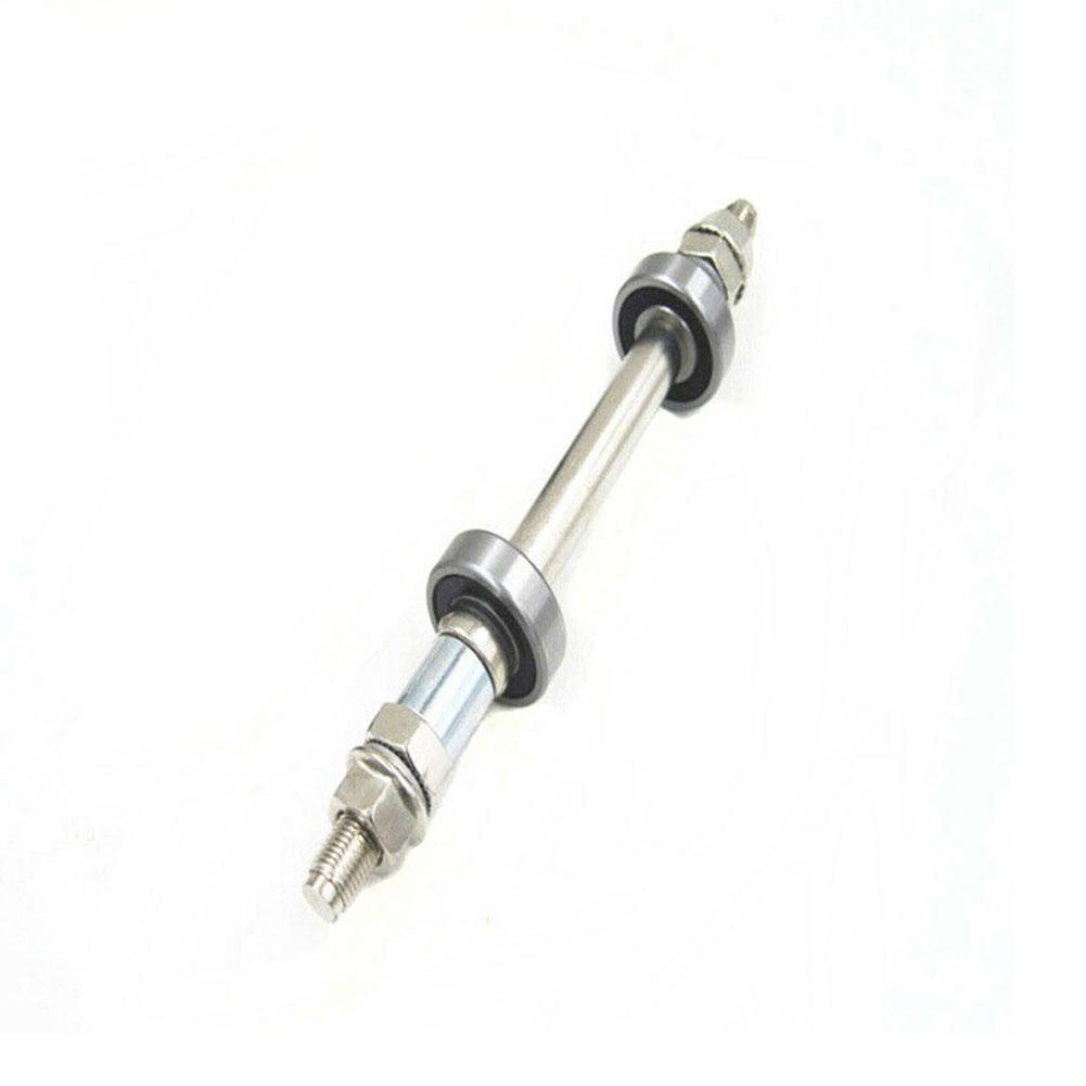 14CM 18CM Bicycle Wheel Hub Axle Front Rear 6000/6200 Bearing Solid Shaft Bicycle Axle Lever Bike Repair Tool Accessories