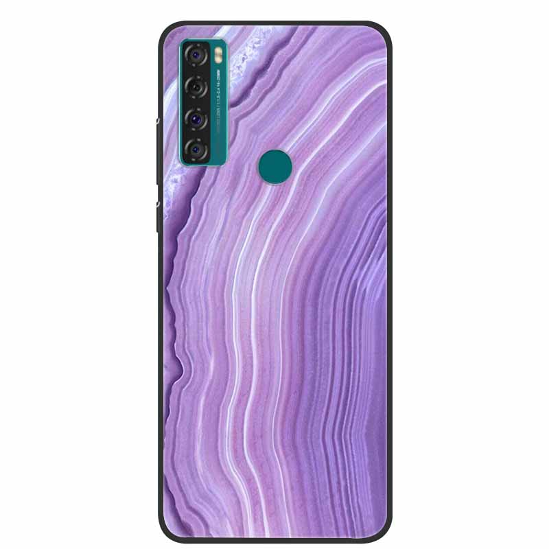 For TCL 20 R 5G Case Marble Silicone TPU Soft Phone Back Cover Case For TCL 20R 5G Funda Bumper Protector Capa Shockproof Coque