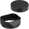 Haoge Metal Square Lens Hood + Hood Cap for Fujifilm, Compatible with Sony Carl Zeiss Sonnar T* FE 35mm F2.8 ZA, FE 55mm/F1.8, and FE 24mm F1.8 ZA Len
