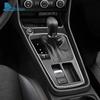 Real Soft Carbon Fiber Sticker For Seat Leon 2017 2018  LHD RHD Car Gear Shift Outer Frame Panel Trim Interior Accessories