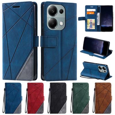 M6 Pro Case On For Coque Xiaomi Poco M6 Pro Cover Flip Wallet Leather Case for Funda Xiomi Xiaomi PocoM6 M 6 Pro 5G Phone Cases