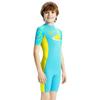 Boys Swimwear One-Piece Short Sleeve Rash Guard UV Protection Quick Dry Swimsuit Swimming Training Snorkeling